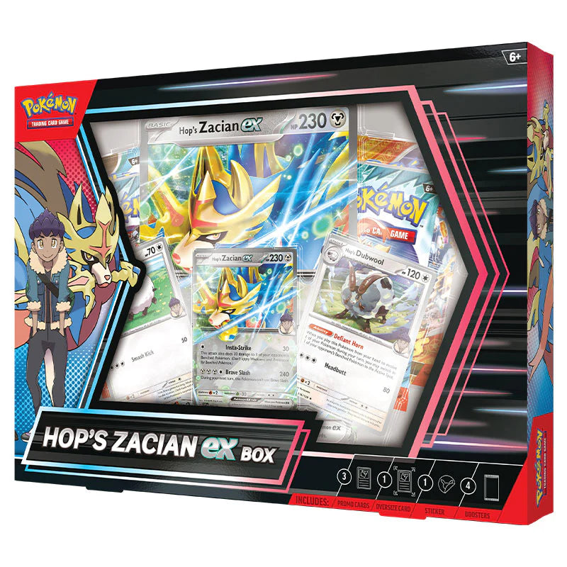 Hop's Zacian ex Box side view 2