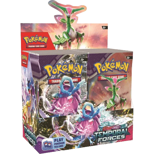 Pokemon Scarlet & Violet Temporal Forces Booster Box left view