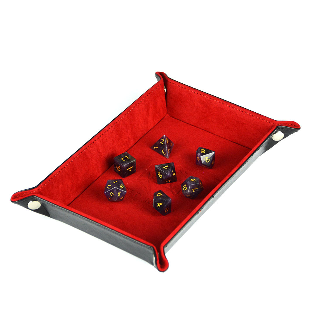 red dnd dice tray 