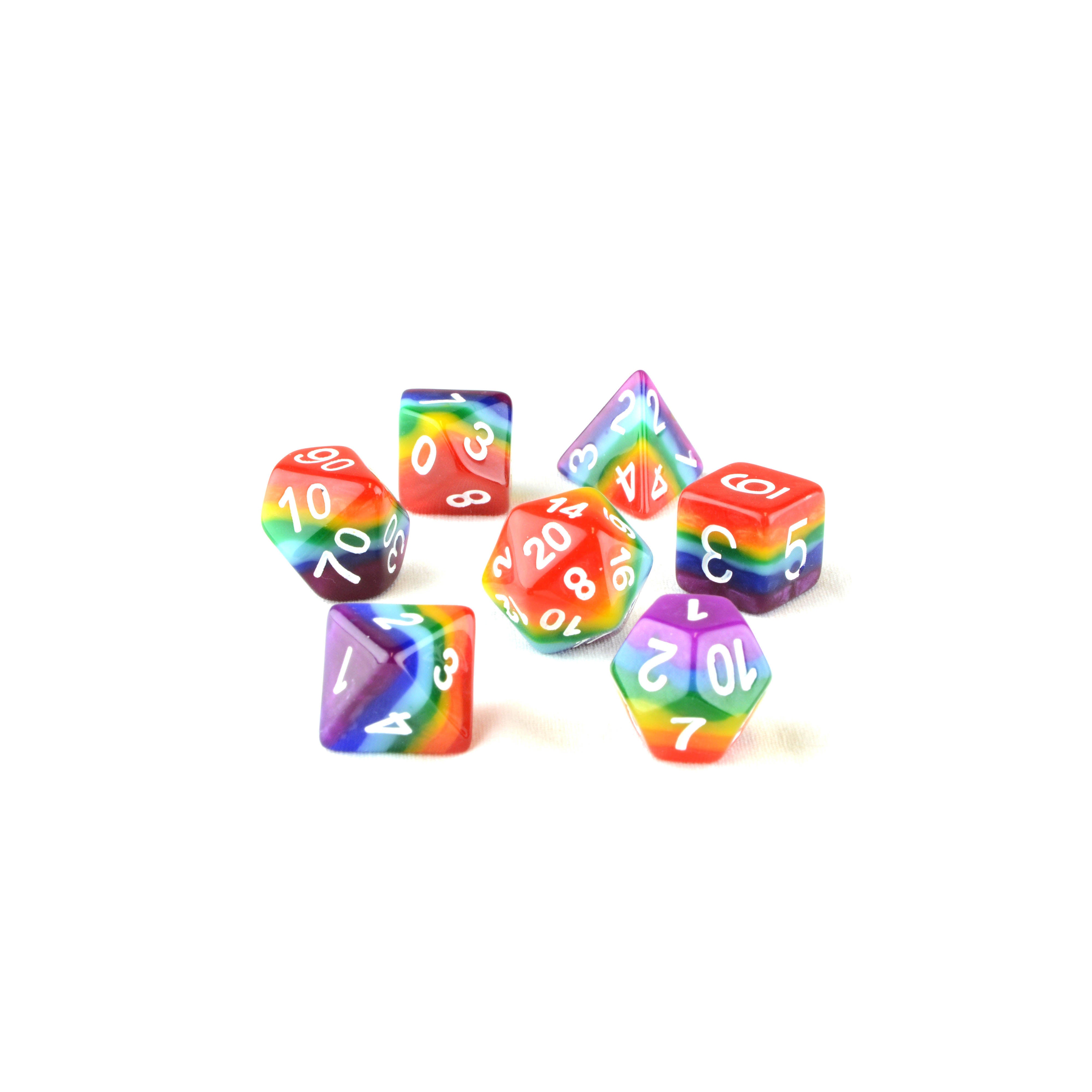 rainbow unity dnd dice 